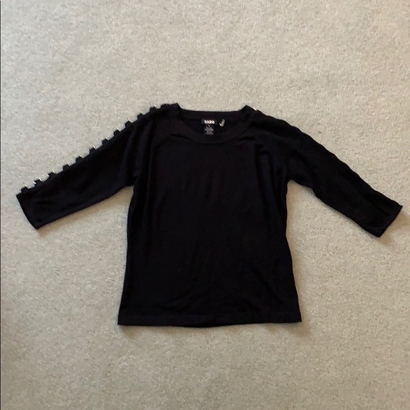 Cabo - Black top with cut out sleeve detailing - Picture 2 of 3